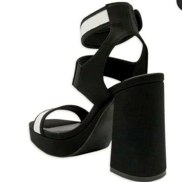 BRAND NEW JUICY COUTURE WOMEN'S GLISTEN PLATFORM STRETCH HEEL SANDALS R3 - Picture 9 of 15